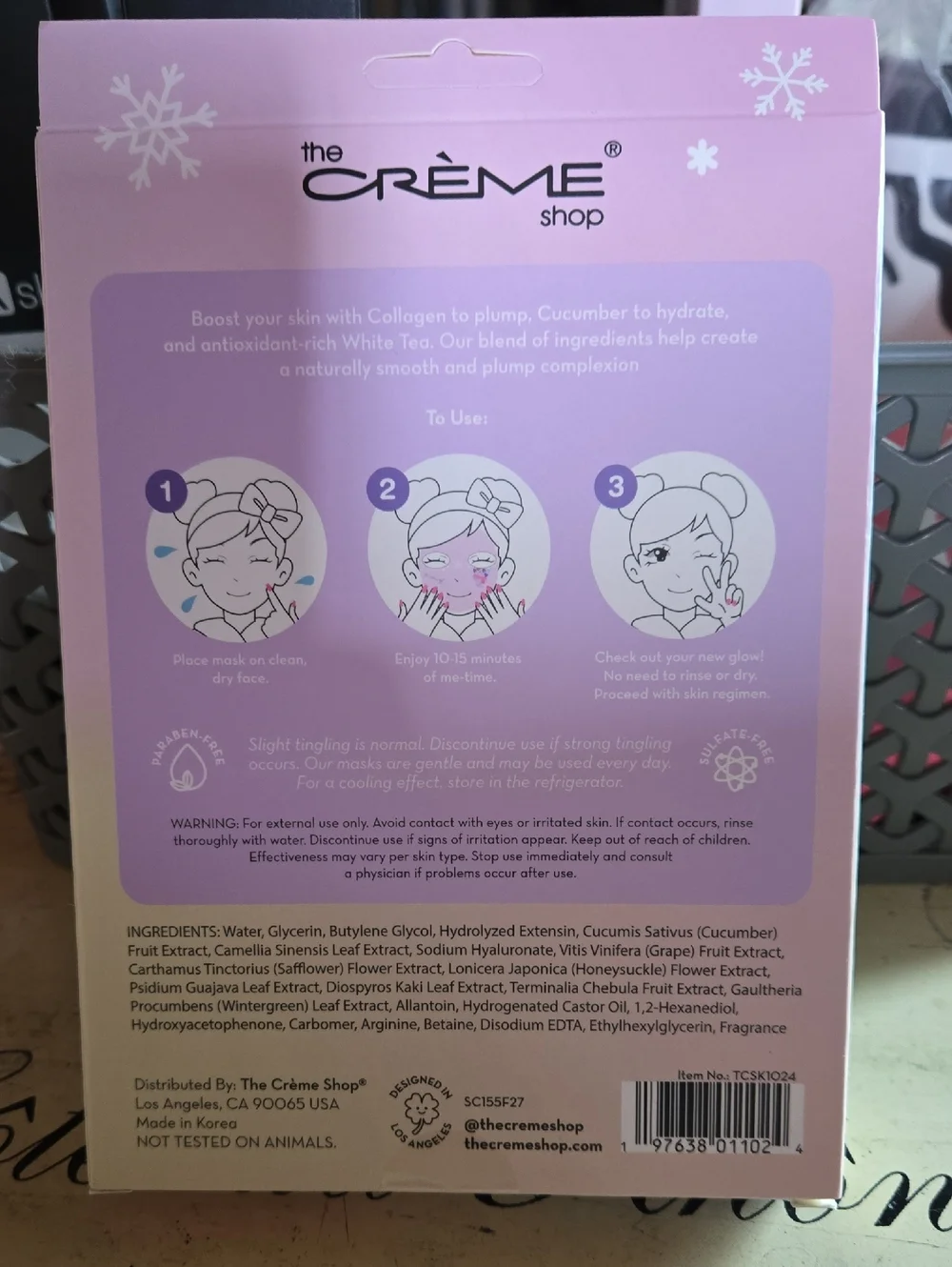 The Crème Shop Puddingly Plump Printed Essence Sheet Masks - Set Of 3